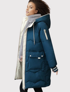 Freya | Women's Hooded Long Winter Warm Jacket