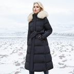 Florence | Women’s High-Collar Long Puffer Winter Coat