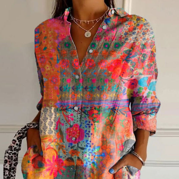 Tatiana | Timeless Floral Blouse