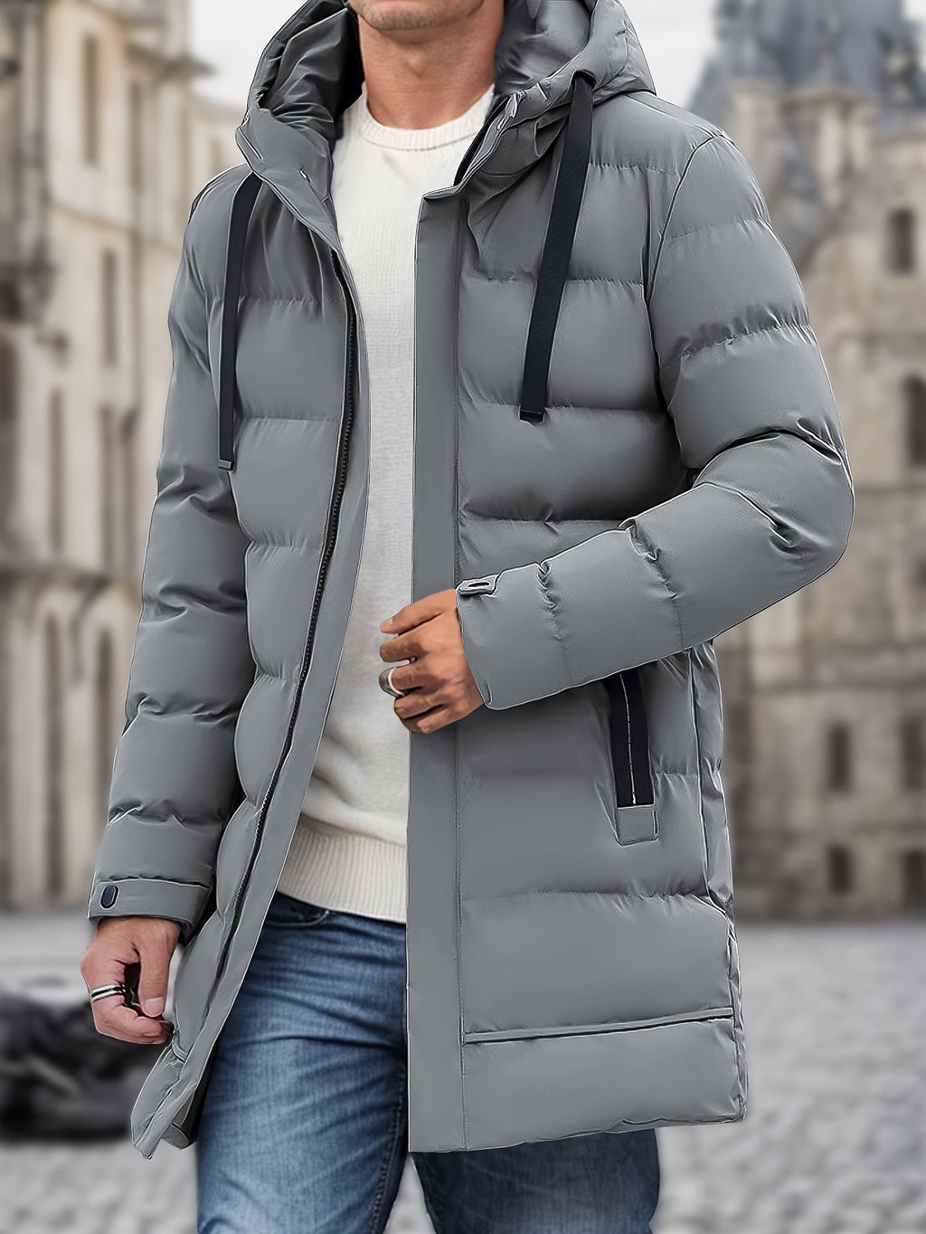 Scott | Men’s Hooded Long Puffer Winter Jacket