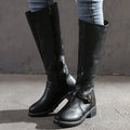 Elizabeth | Classic Buckle Knee-High Boots for Women