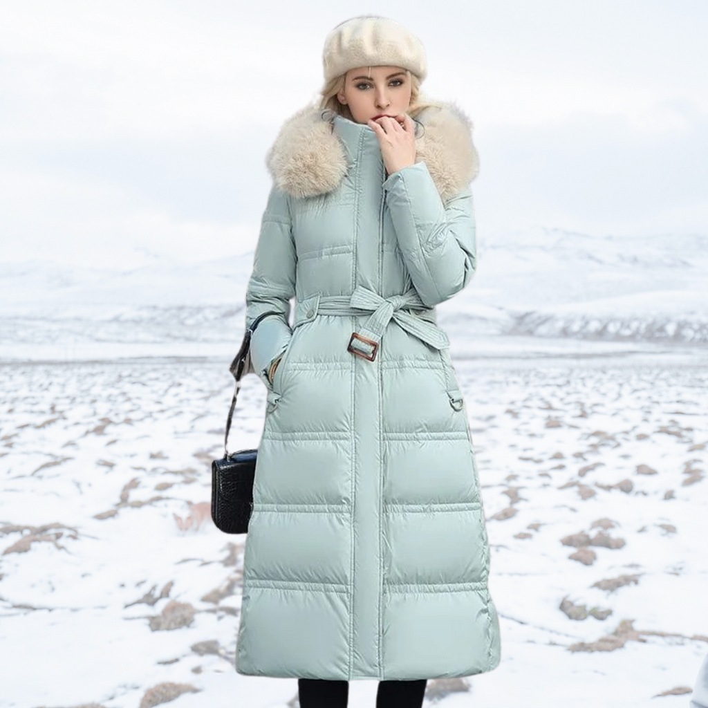 Florence | Women’s High-Collar Long Puffer Winter Coat