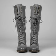 Damien | Women’s Lace-Up Knee-High Boots with Block Heel
