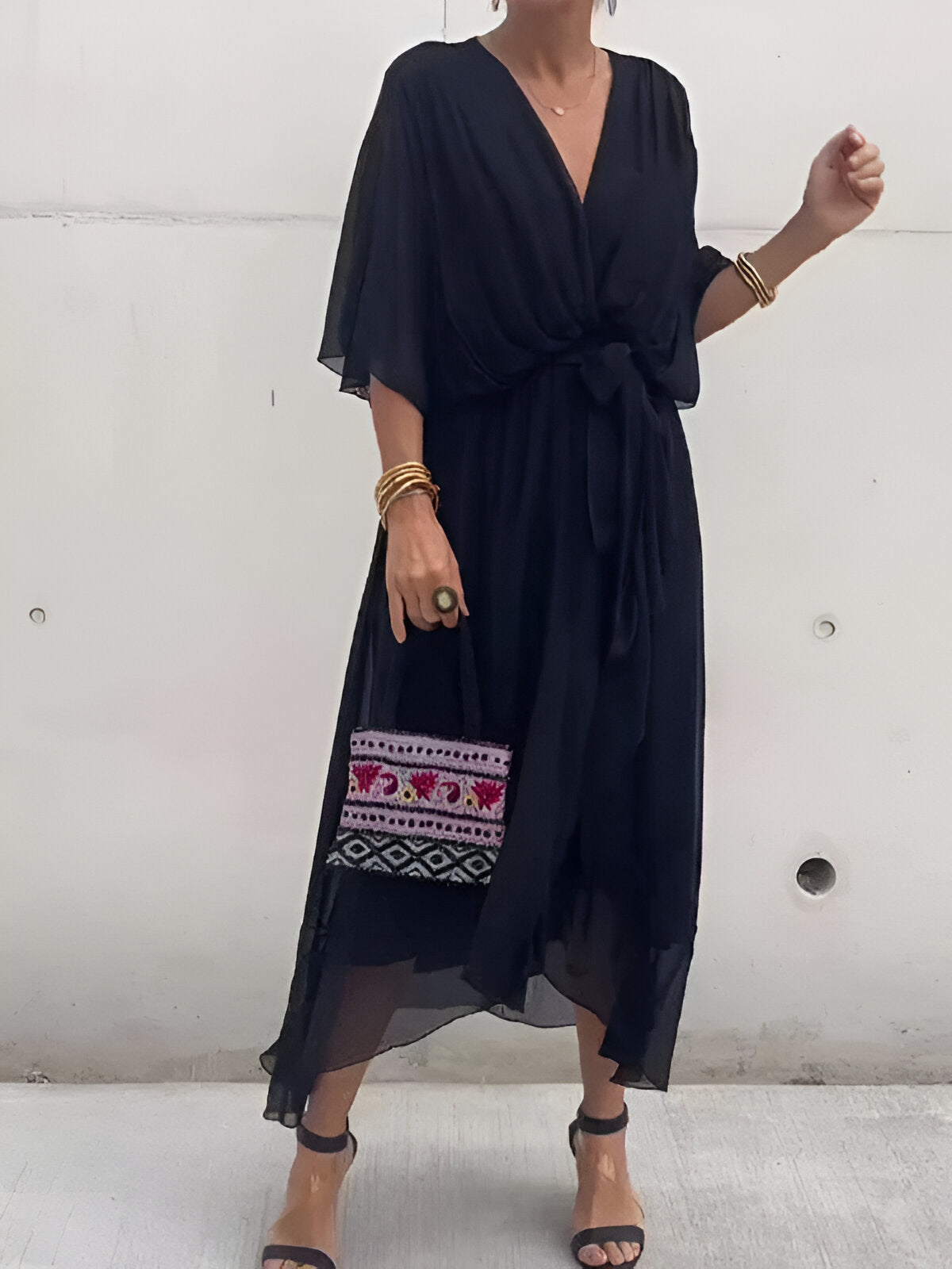 Margery | Elegant Chiffon Midi Dress