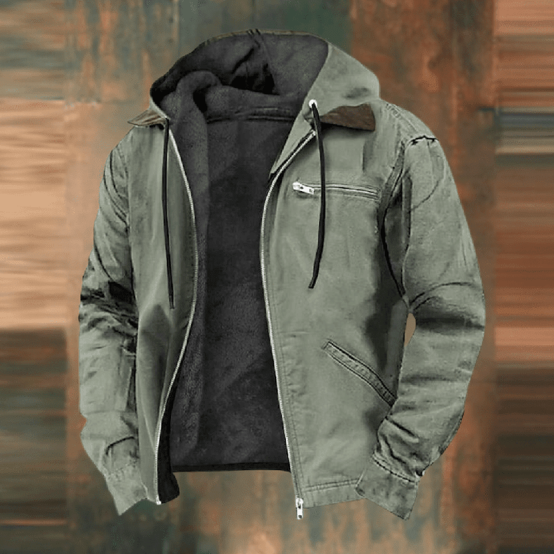 Elliot | Men’s Hooded Zip-Up Winter Casual Jacket