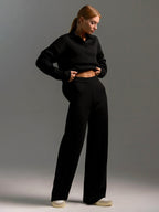 Hannah | Women’s Collared Two Piece Relaxed Fit Lounge Set