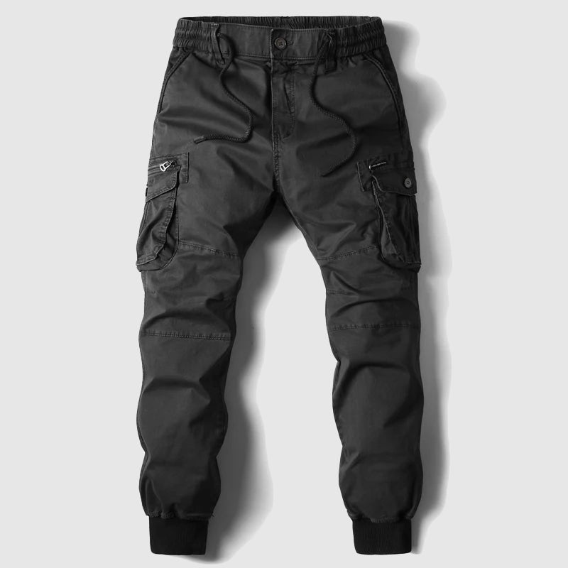 Alexander | Men’s Black Cargo Jogger Pants