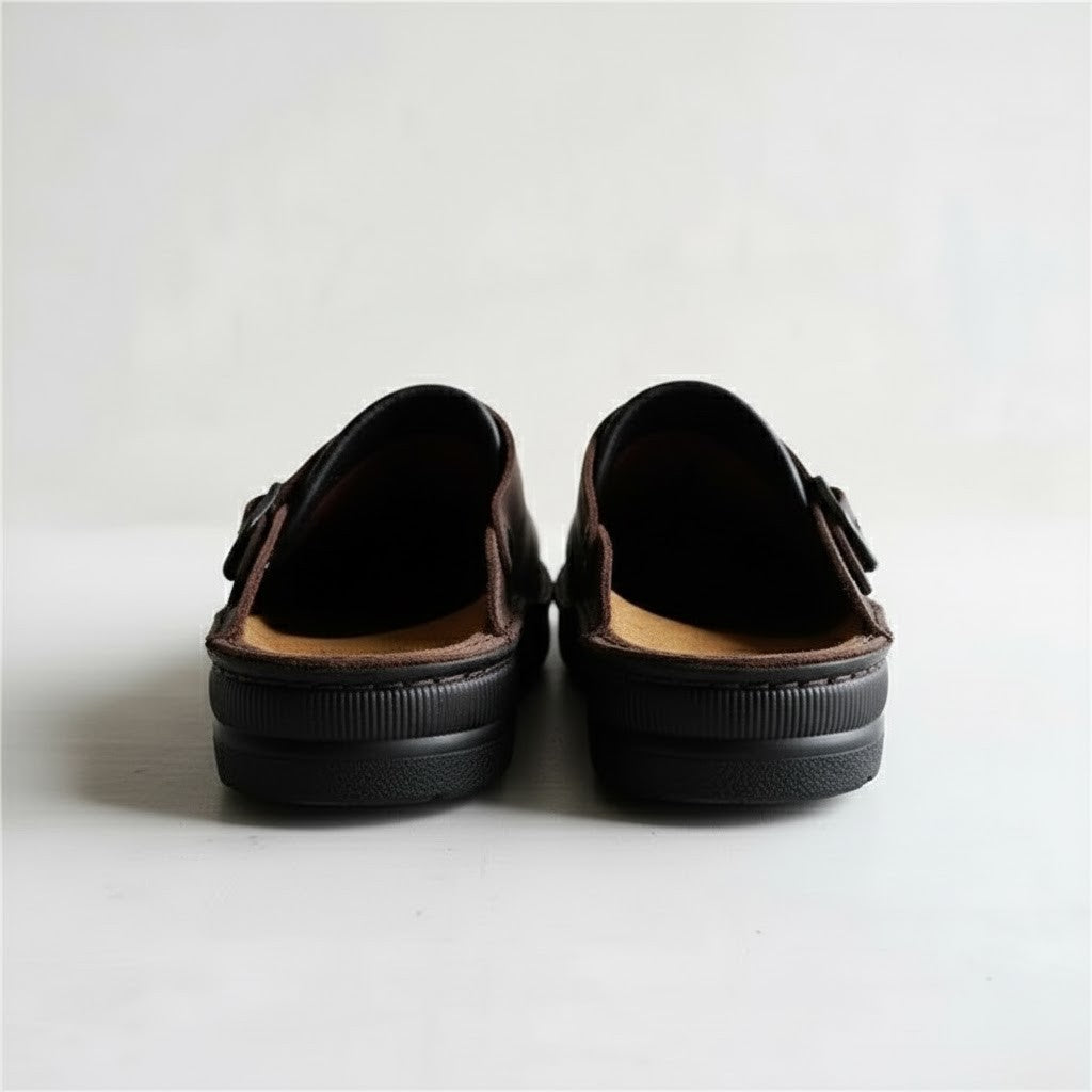 Arthur | Men’s Orthopaedic Leather Slip On Clogs
