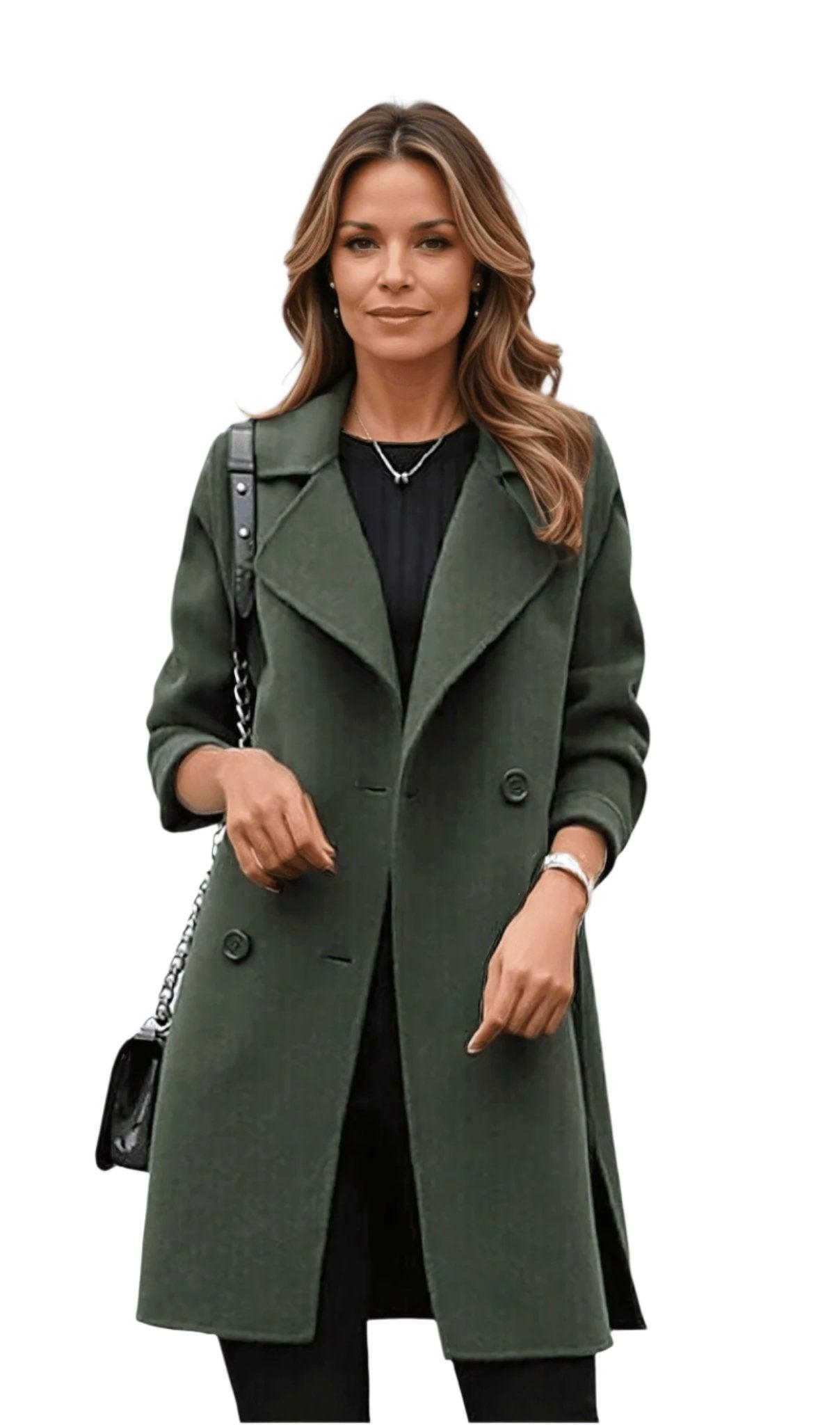 Scarlett | Women’s Double Breasted Longline Winter Coat