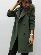 Scarlett | Women’s Double Breasted Longline Winter Coat