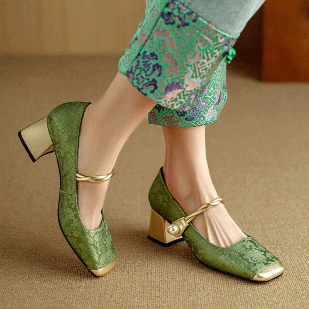 Isabella | Women's Gold Heels
