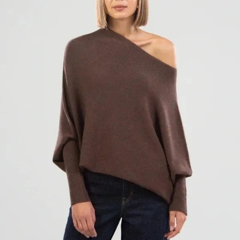 Bella | Women’s Winter Off-Shoulder Loose Sweater